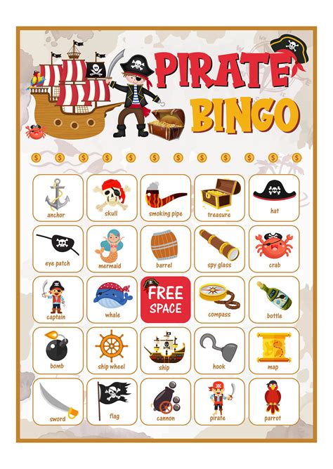 Pirate Bingo Printable